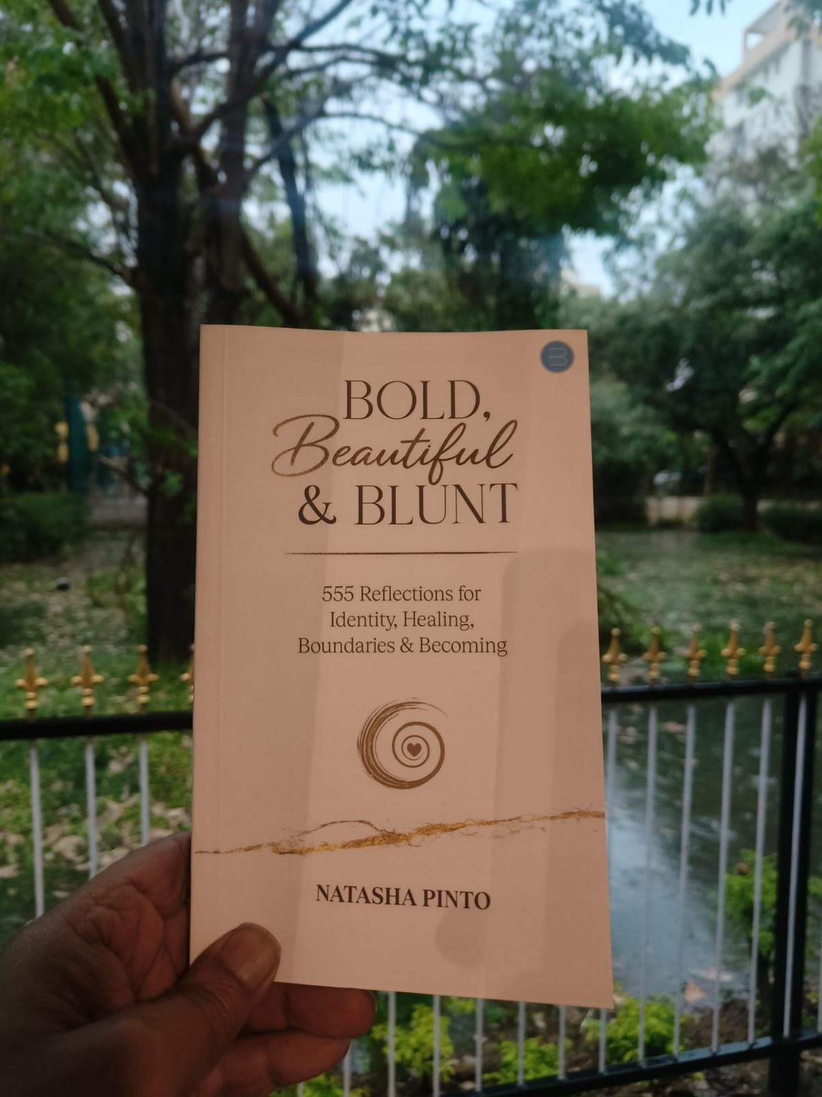 BBB reader in the park